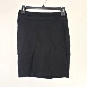 By & By Black Pencil Skirt‎ Womens Size Medium Career Office Classic Fitted